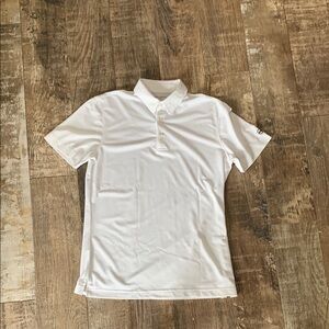 AG Men’s White Polo Shirt with embroidered logo